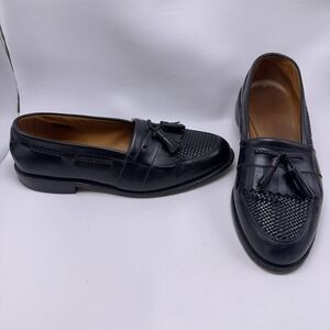 Allen Edmonds Cody Size 13  E Black Leather Tassel Loafers  Shoes
